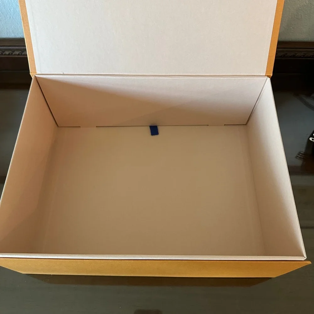 Louis Vuitton Magnetic Folding Storage Box Orange Large 14x10x5 Empty Gift Box